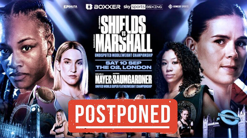 Shields vs. Marshall card to be postponed due to death of Queen Elizabeth II