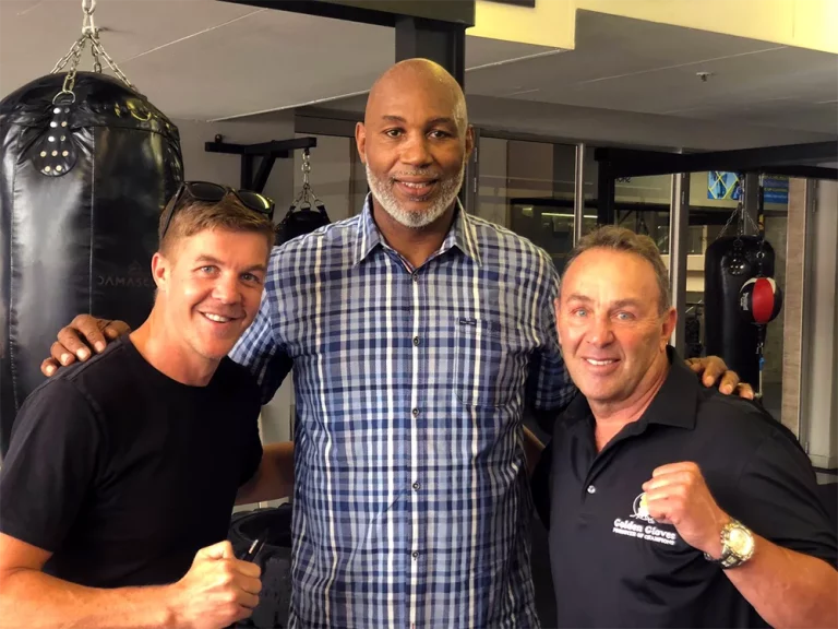 Bryan Mitchell Jr, Lennox Lewis & retired super featherweight champ Bryan Mitchell